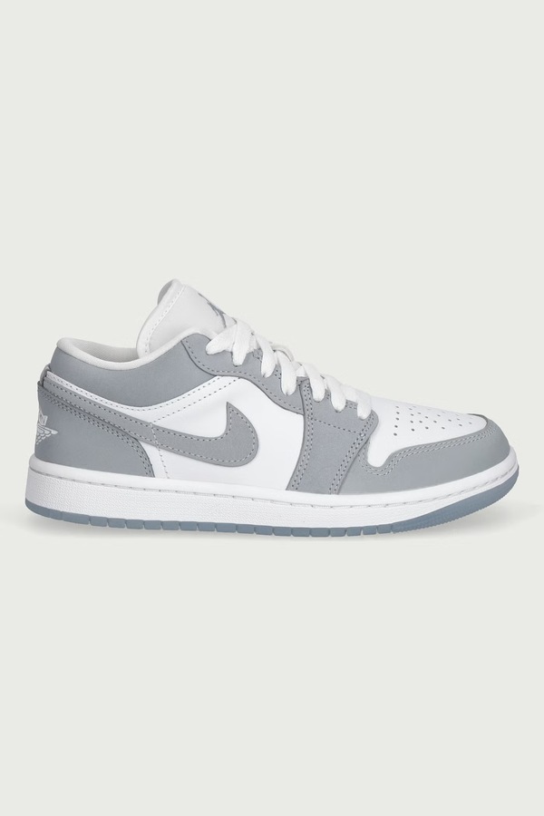 Air Jordan 1 Low кросівки жіночі шкіряні колір сірий фото 2