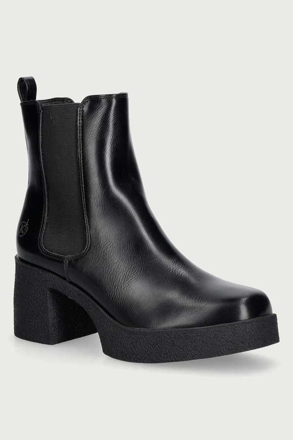 Ботильйони жіночі Koi Footwear REALM CHUNKY CHELSEA BOOTS колір чорний