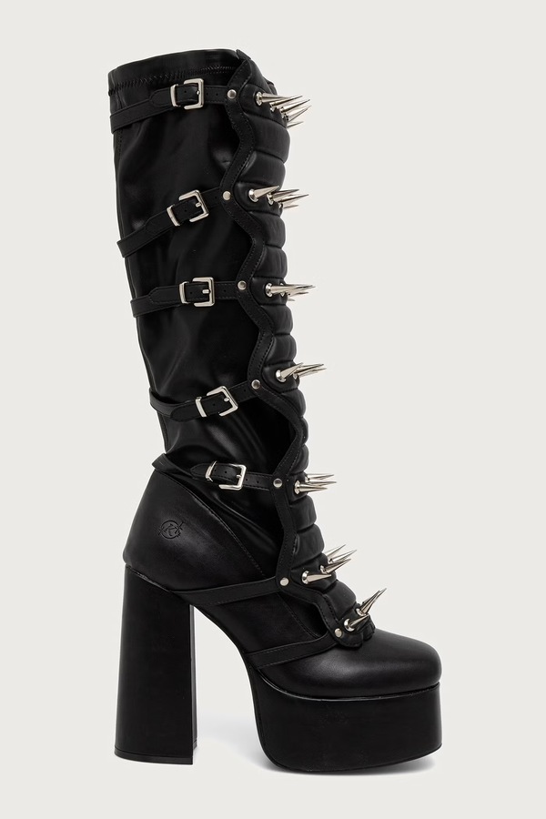 Чоботи жіночі Koi Footwear Rad-x dangerous Long Boots колір чорний фото 2
