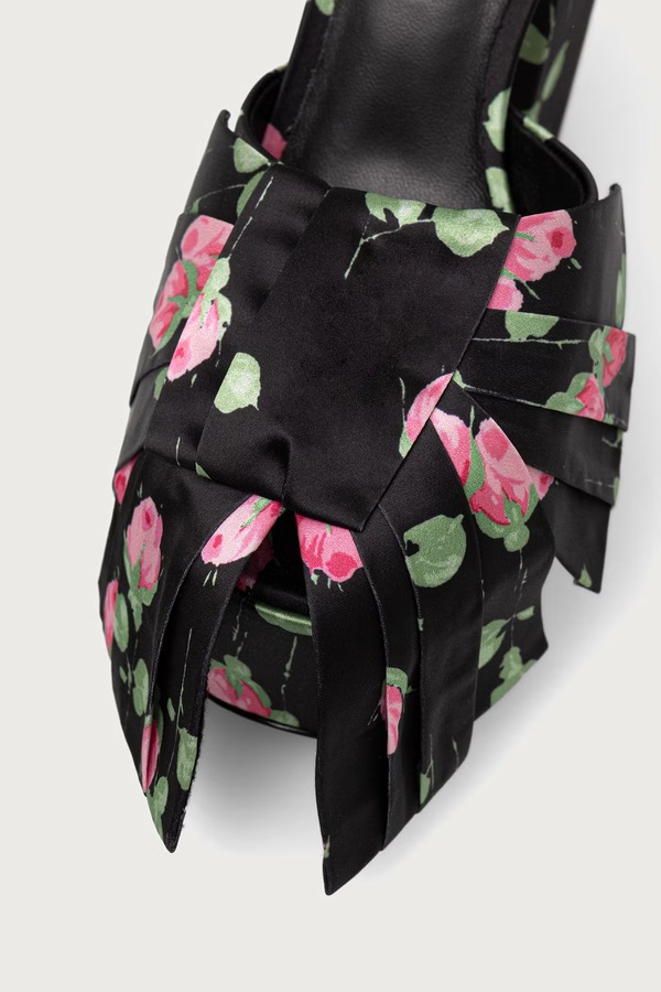 Босоніжки на каблуку MARC JACOBS THE BOW PLATFORM HEEL колір чорний фото 4
