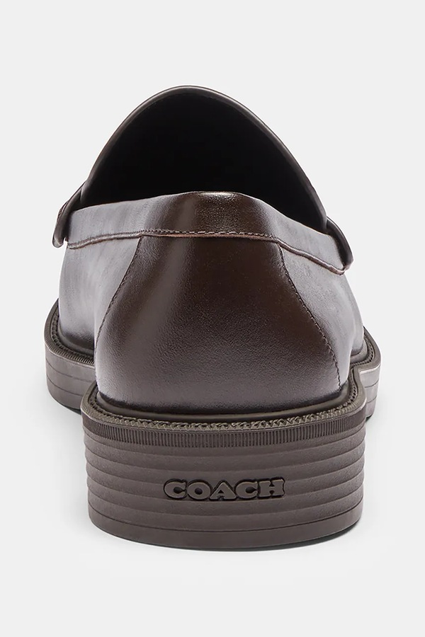 Лофери жіночі шкіряні Coach Astor Loafer колір коричневий фото 3