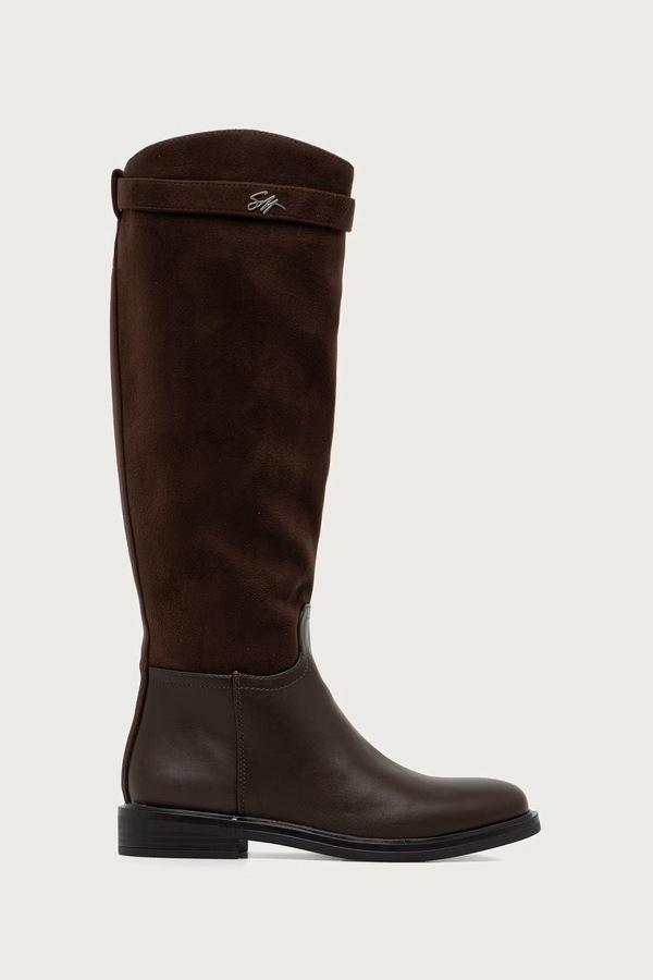 Чоботи жіночі Steve Madden Stryke колір коричневий