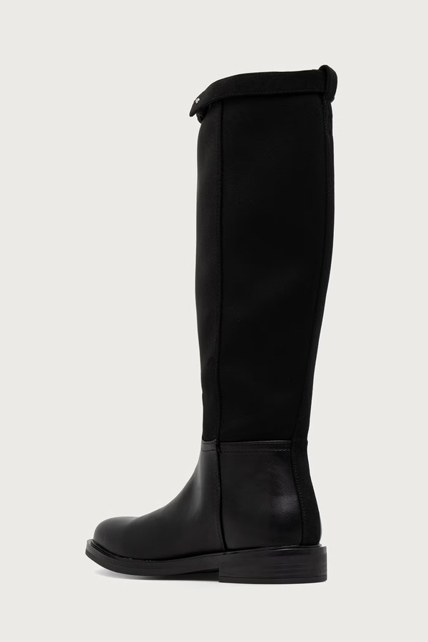 Чоботи на пласкому підборі жіночі Steve Madden Stryke колір чорний фото 2