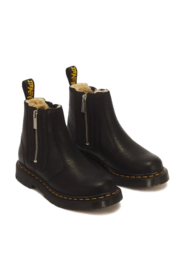 Ботильйони жіночі шкіряні Dr. Martens 2976 Alyson w Zips колір чорний фото 2