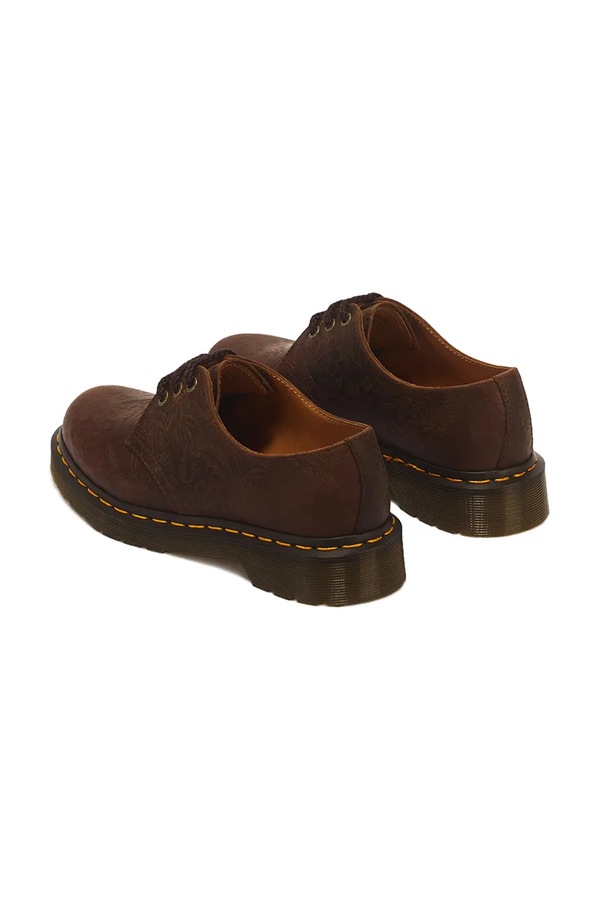 Напівчеревики жіночі шкіряні Dr. Martens 1461 Emboss Floral колір коричневий фото 3