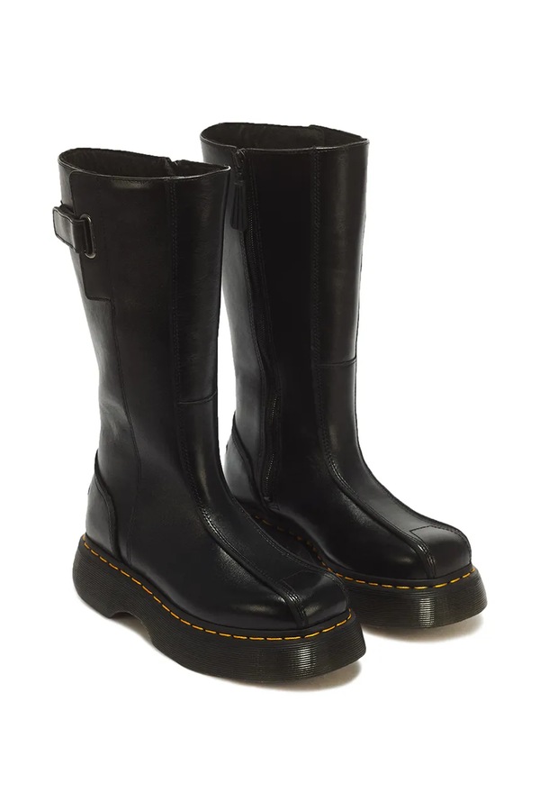 Чоботи для мотоцикла жіночі шкіряні Dr. Martens Buzz Hi колір чорний