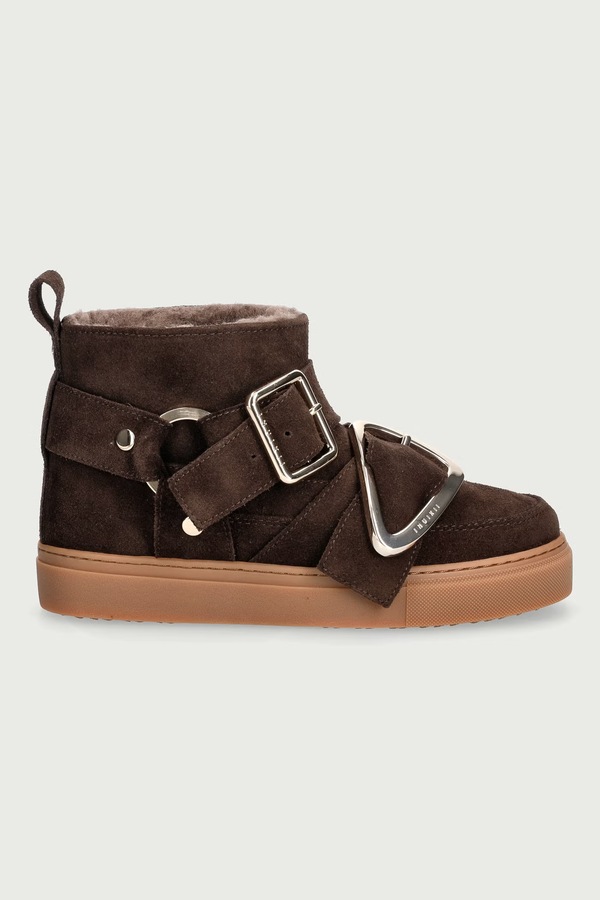 Classic Low Buckle снігові чоботи жіночі замшеві Inuikii колір коричневий фото 2