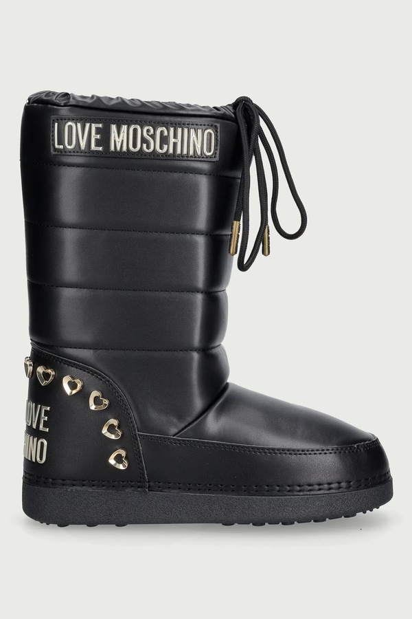 Снігові чоботи жіночі Love Moschino колір чорний фото 2