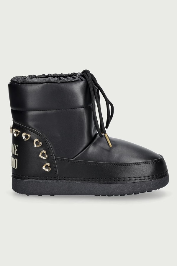 Снігові чоботи жіночі Love Moschino колір чорний фото 2