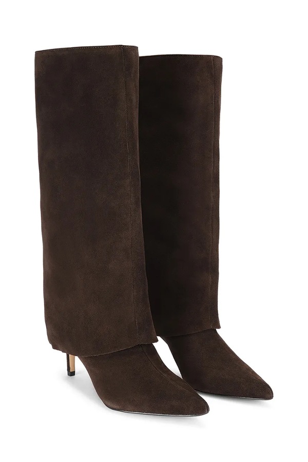 Чоботи жіночі замшеві Kurt Geiger London Mansion Fold Boot колір коричневий фото 2