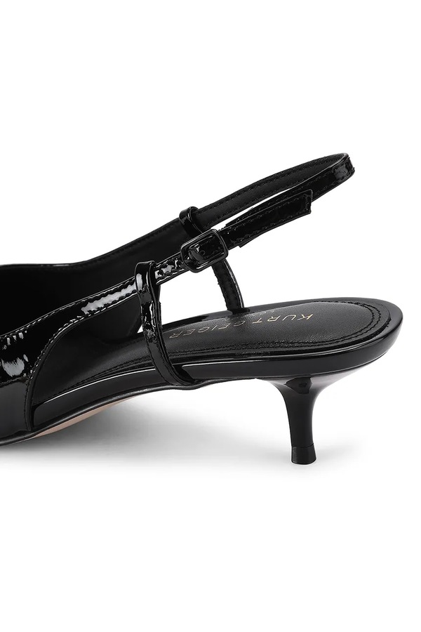 Взуття на шпильці шкіряне Kurt Geiger London Belsize 40 Sling колір чорний фото 3