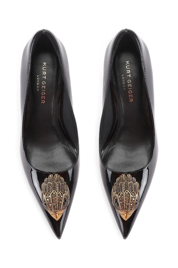 Взуття на шпильці шкіряне Kurt Geiger London Belsize Court колір чорний фото 2