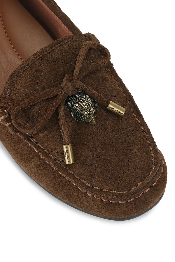 Мокасини жіночі замшеві Kurt Geiger London Eagle Moccasin колір коричневий фото 3