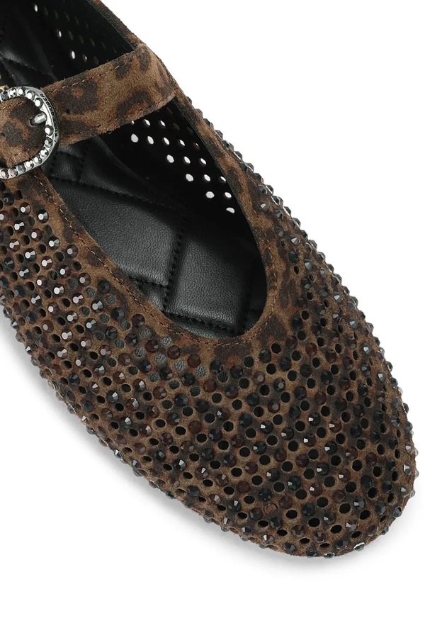 Балетки замшеві Kurt Geiger London Mayfair Ballet Flat колір коричневий фото 3