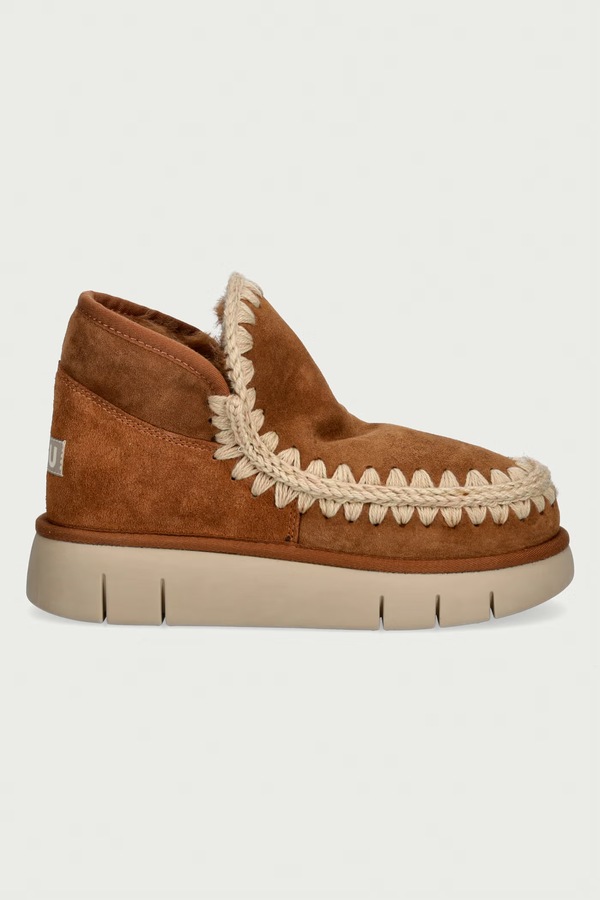 Eskimo Bounce Sneaker снігові чоботи жіночі замшеві Mou колір коричневий