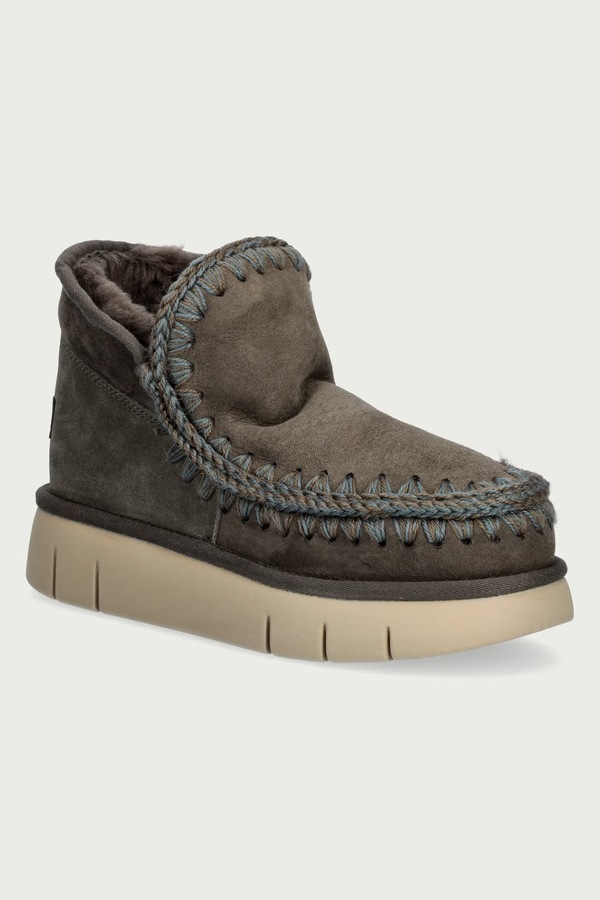 Eskimo Bounce Sneaker снігові чоботи жіночі замшеві Mou колір сірий
