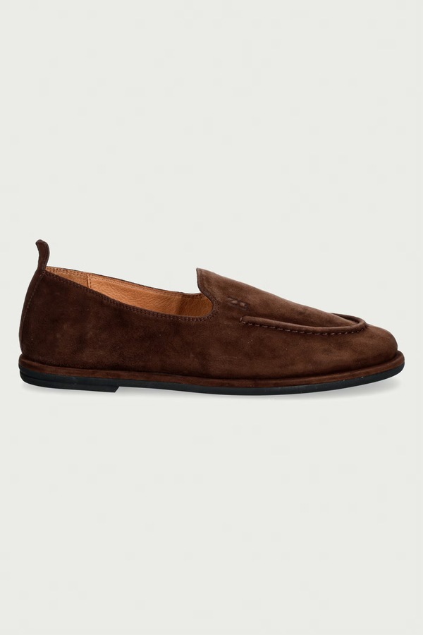 Мокасини жіночі замшеві Nokwol Rumi Chocolate Suede колір коричневий