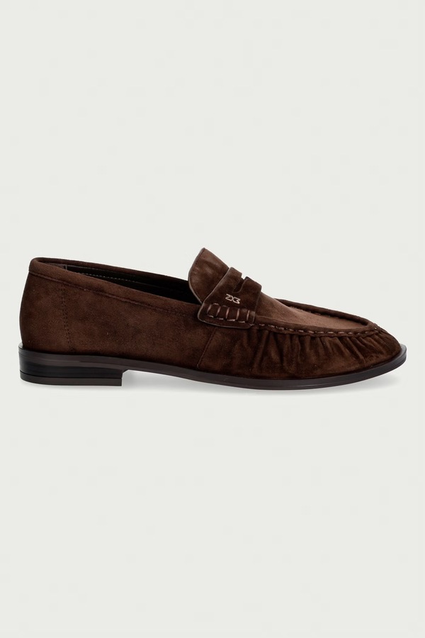 Мокасини жіночі замшеві Nokwol Haven Chocolate Suede колір коричневий
