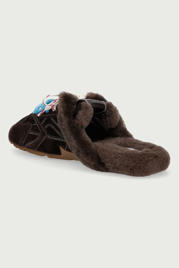 Капці жіночі шкіряні Nokwol Atlas Mule Brown Suede колір коричневий фото 3