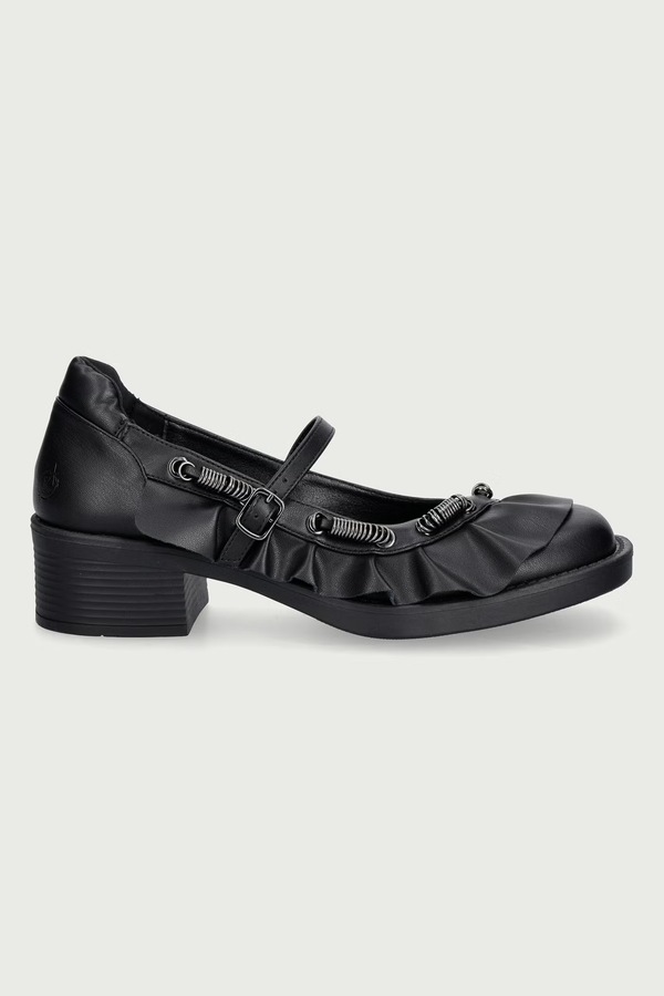 Балетки Koi Footwear Ruffle Chain Mary Janes колір чорний