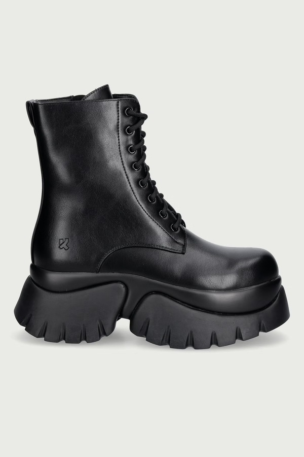 Воркери жіночі Koi Footwear Rancor Lace up Monster Boots колір чорний