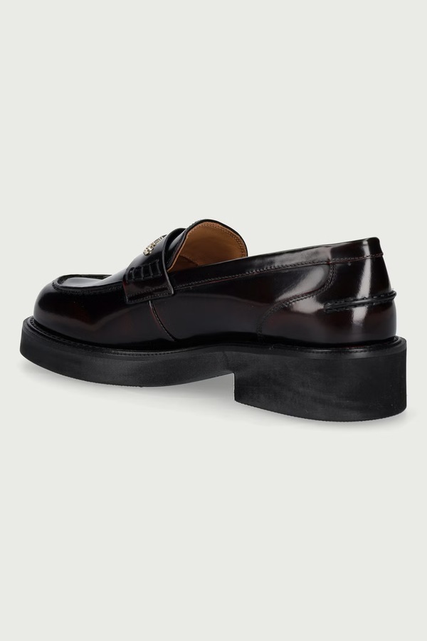 Мокасини жіночі шкіряні Valentino MADISON колір бордовий фото 3