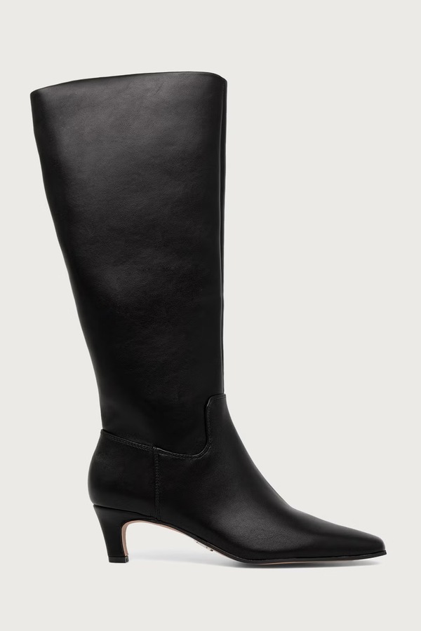 Чоботи на низькому підборі жіночі Steve Madden New Davis колір чорний