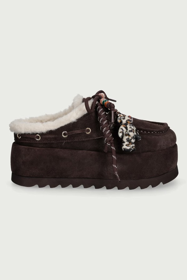 Капці жіночі замшеві Steve Madden Cuddly колір коричневий фото 2