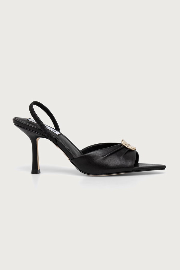 Взуття на шпильці шкіряне Steve Madden Kandy колір чорний
