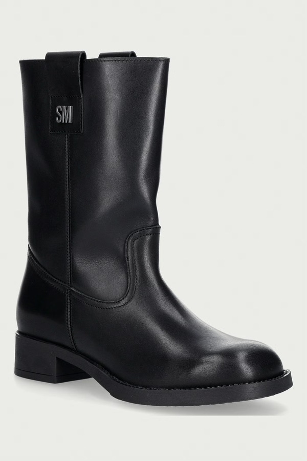 Чоботи жіночі шкіряні Steve Madden Zethy колір чорний