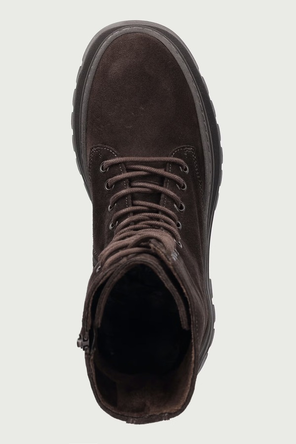 Ботильйони на платформі жіночі замшеві Steve Madden Coast колір коричневий фото 4