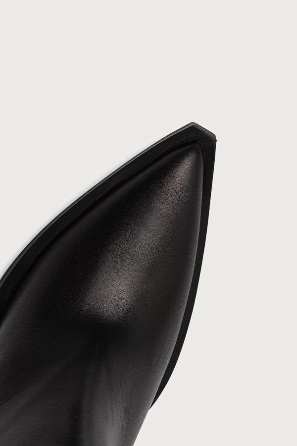 Чоботи на каблуку жіночі шкіряні Steve Madden Menthe колір чорний фото 4