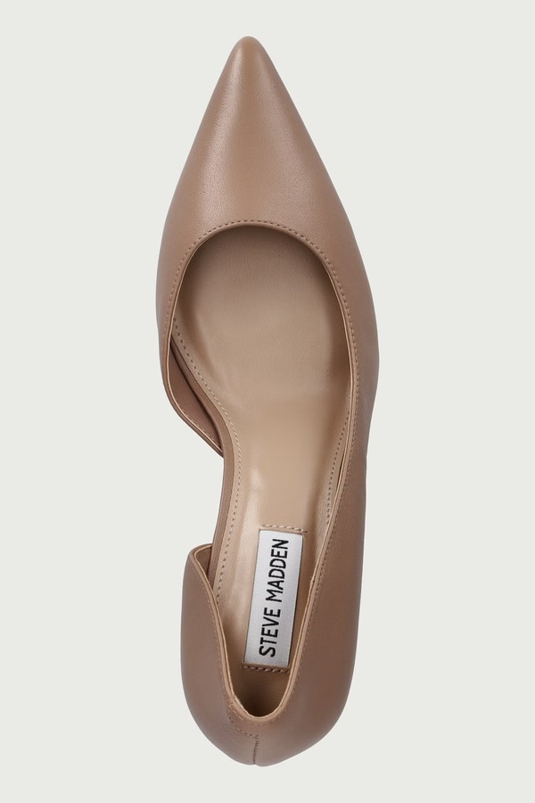Взуття на шпильці шкіряне Steve Madden Vena колір коричневий фото 4