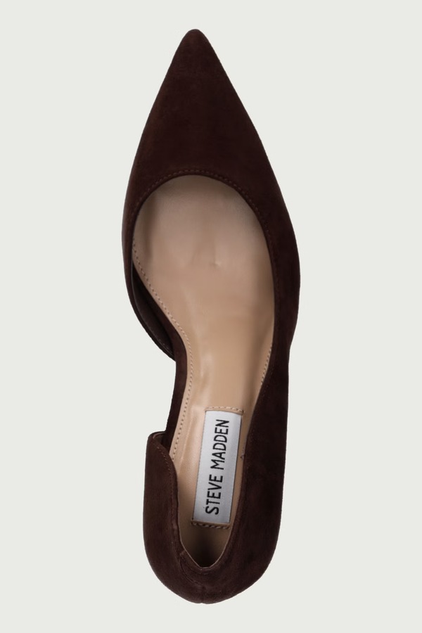 Взуття на шпильці замшеве Steve Madden Vena колір коричневий фото 4