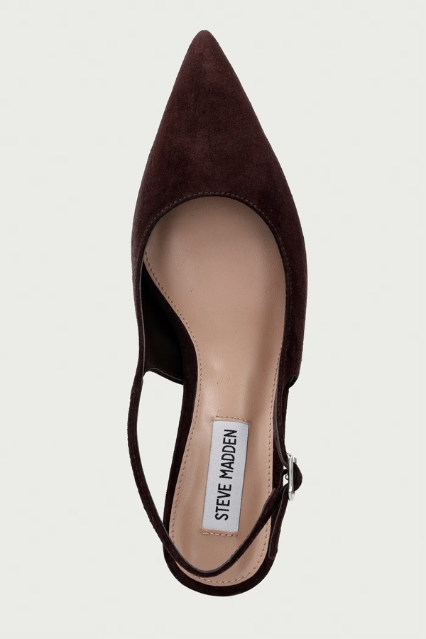 Взуття на шпильці замшеве Steve Madden Korra колір коричневий фото 4