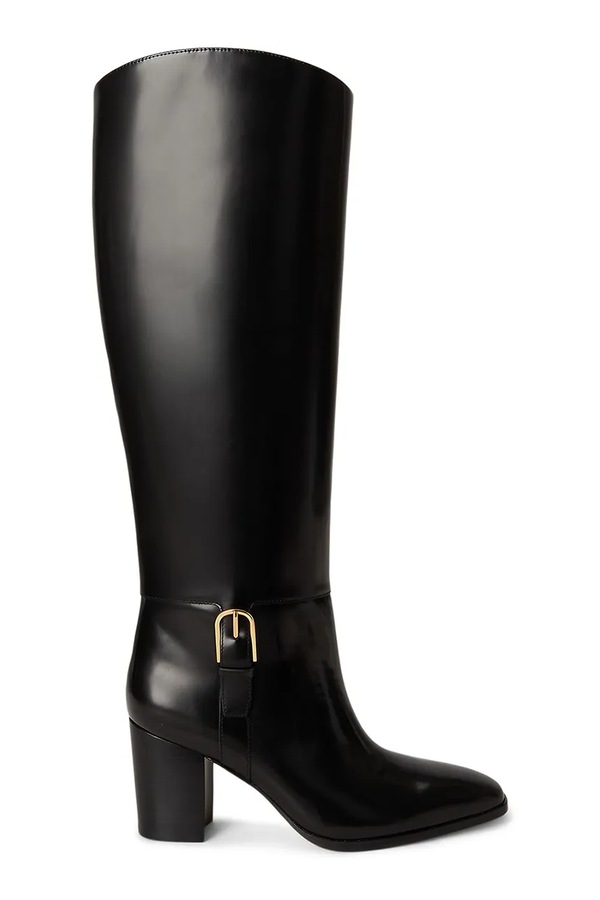 Сапоги женские кожаные Lauren Ralph Lauren Rlyn Bk T Hl цвет черный