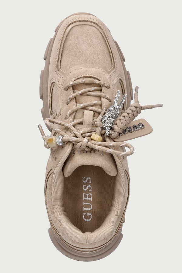 IRRINA кросівки жіночі замшеві Guess колір бежевий фото 4