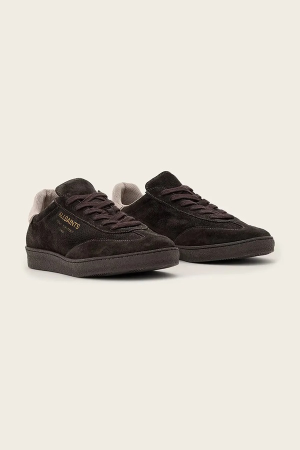 Thelma Suede Sneaker кроссовки женские замшевые AllSaints цвет коричневый