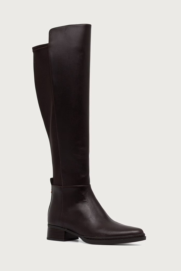 Чоботи жіночі шкіряні MICHAEL Michael Kors Lex Boot колір коричневий