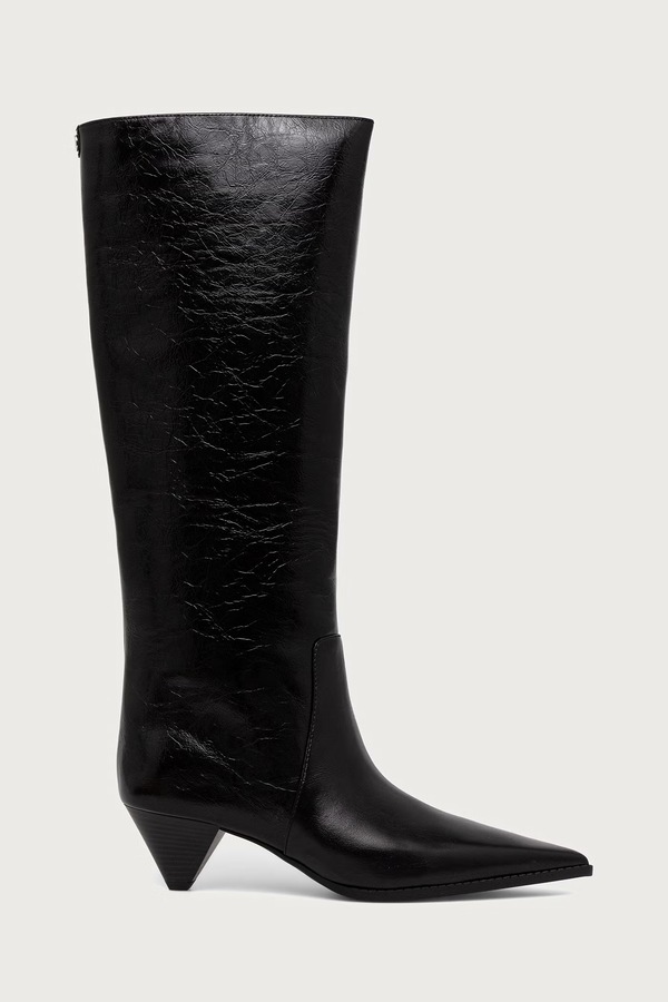 Чоботи жіночі шкіряні MICHAEL Michael Kors Jayla Kitten Boot колір чорний фото 2