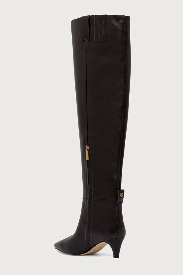 Чоботи жіночі шкіряні MICHAEL Michael Kors Daniela Kitten Boot колір коричневий фото 3