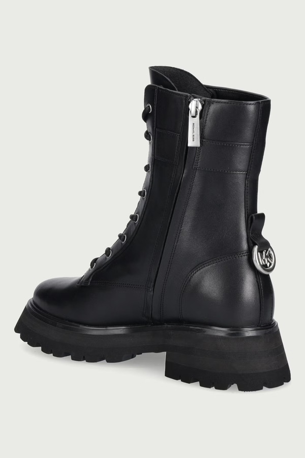 Воркери на платформі жіночі шкіряні MICHAEL Michael Kors Caleb Lug Bootie колір чорний фото 2