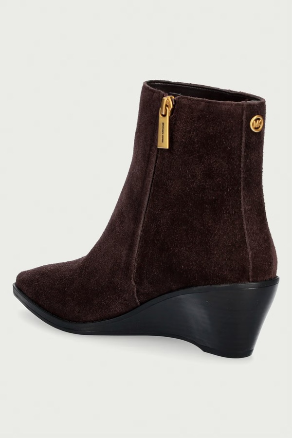 Ботильйони на танкетці жіночі замшеві MICHAEL Michael Kors Austin Wedge Bootie колір коричневий фото 3
