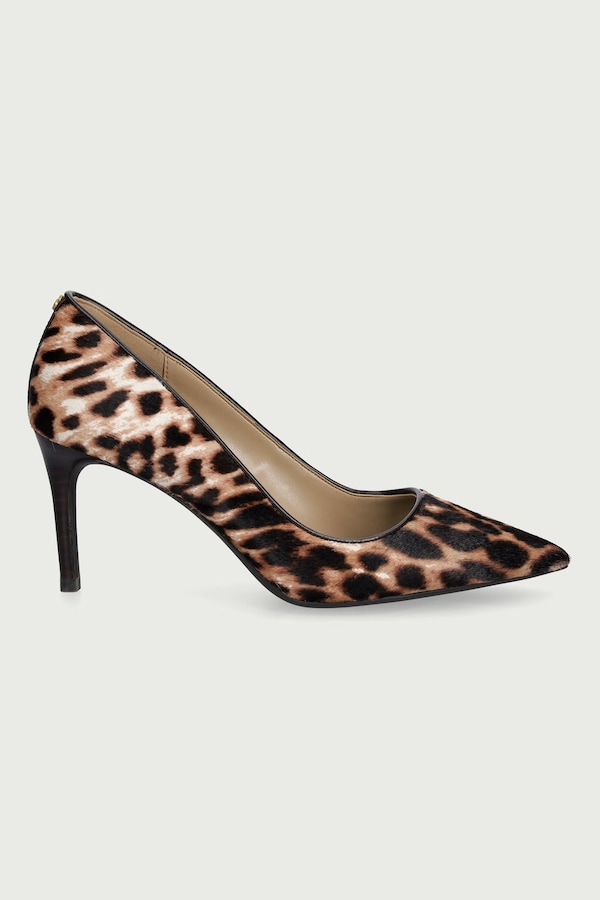 Взуття на шпильці шкіряне MICHAEL Michael Kors Alina Flex Pump колір бежевий фото 2