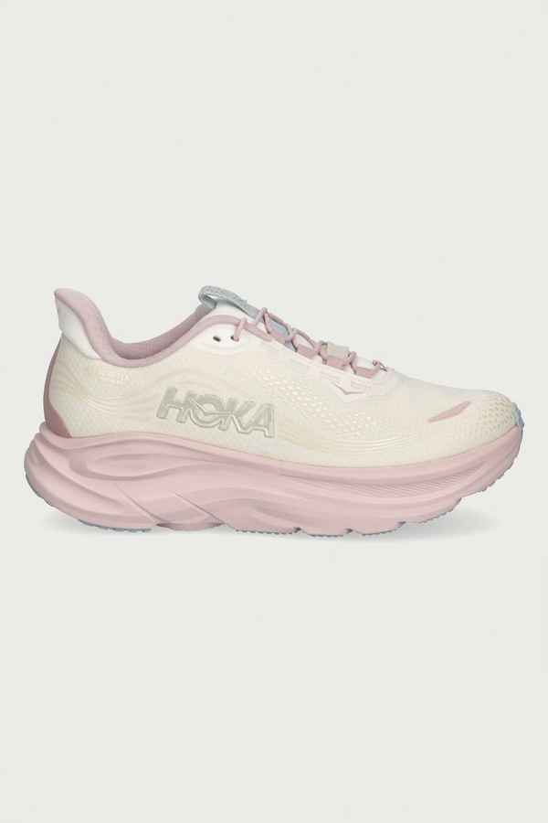 Кроссовки спортивные женские Hoka Clifton 11 GTX GLM цвет бежевый