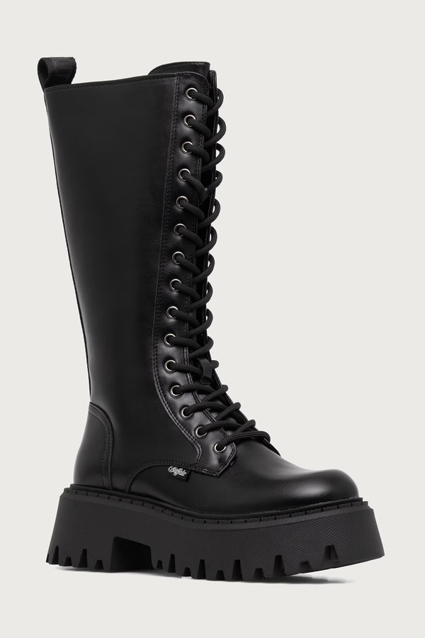 Чоботи жіночі Buffalo Aspen Lace Up Hi колір чорний