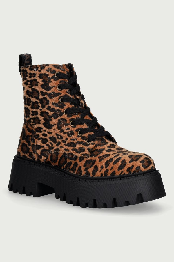 Воркери на платформі жіночі Buffalo Aspen Lace Up Mid колір коричневий