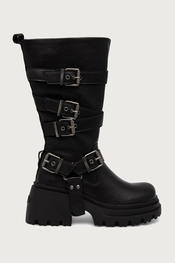 Чоботи жіночі Buffalo Bravr Slouchy Boot колір чорний фото 2