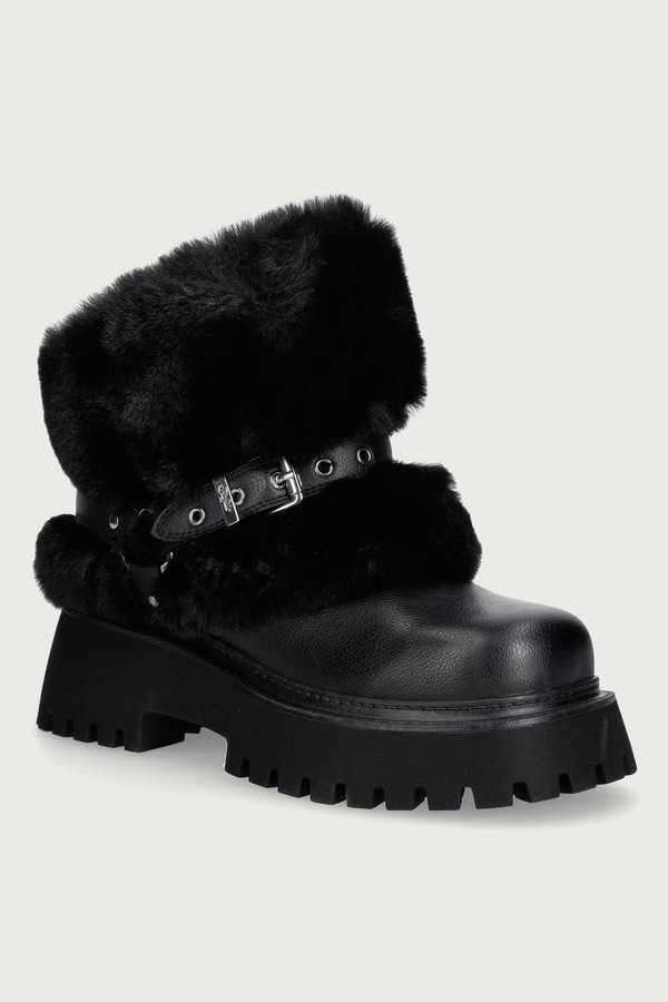 Ботильйони жіночі Buffalo Stacy Fold Over колір чорний