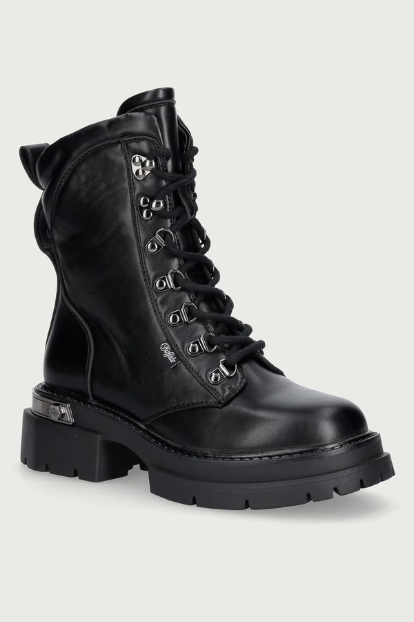 Ботильйони жіночі Buffalo Vanta Lace Up Mid колір чорний